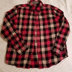 Eddie Bauer Flannel Plaid Long Sleeve
